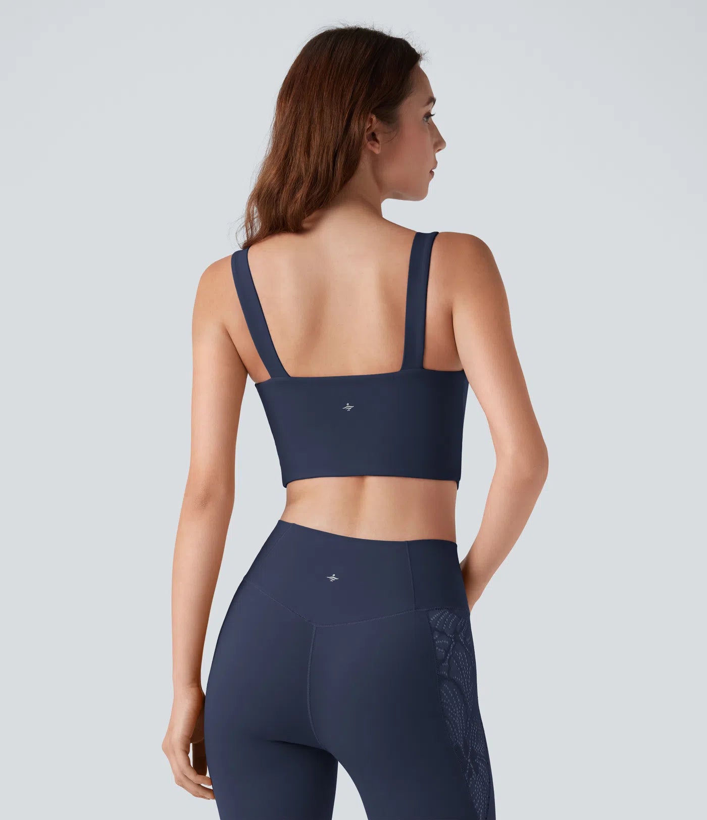 Light Support Molded Cups Push-Up Yoga Sports Bra