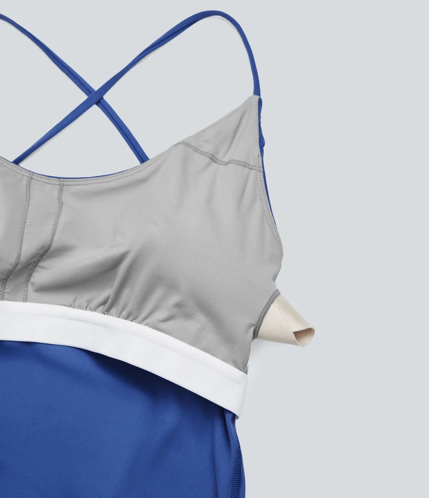 Femora Crisscross Backless Sleeveless Skinny Yoga Jumpsuit