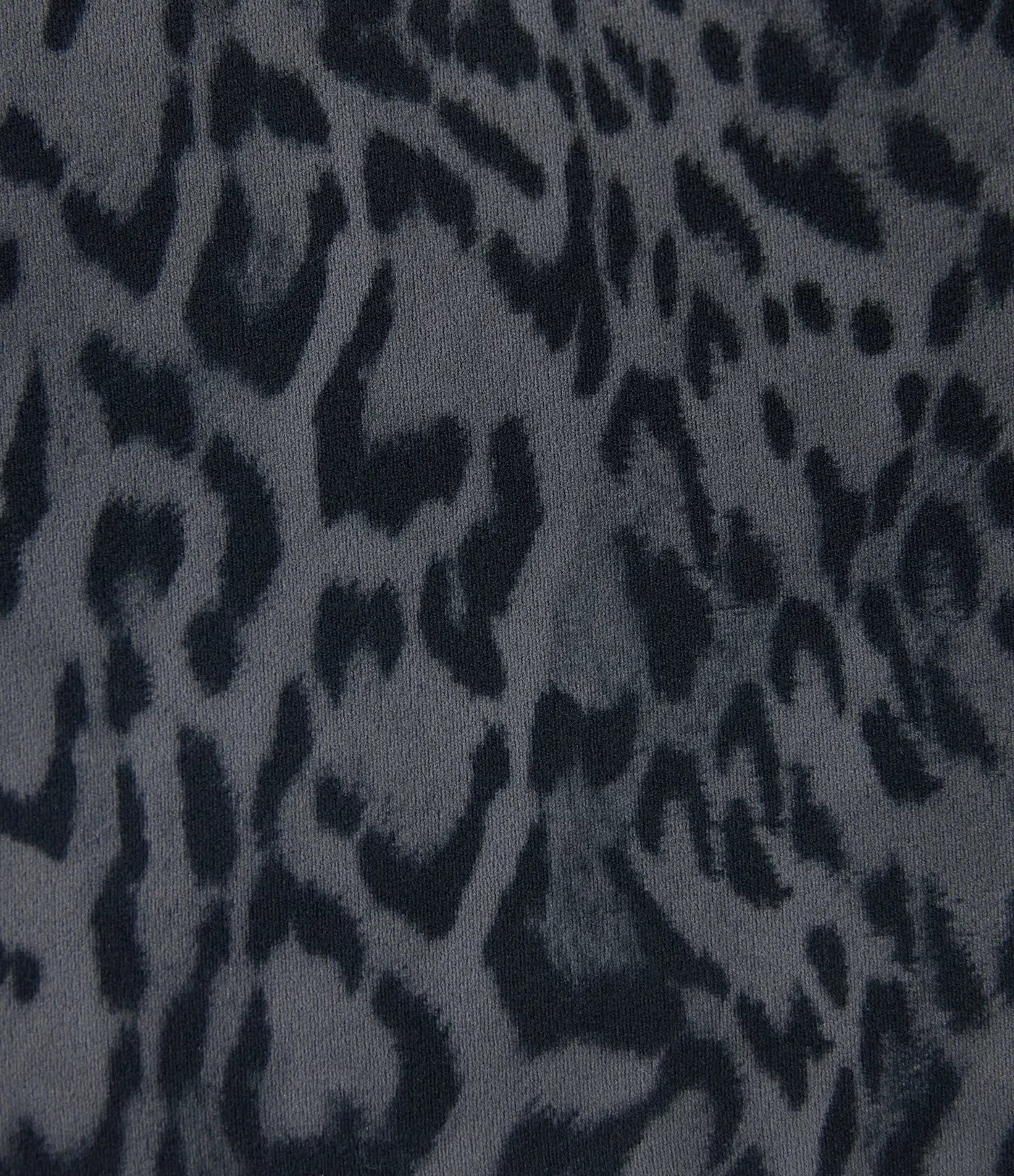 Close-up of FEMORA leopard print pattern and scrunch detail
