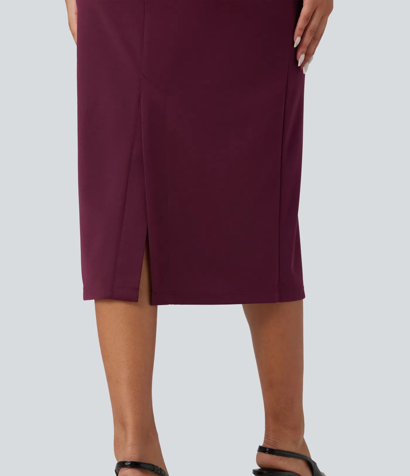 Femora Square Neck Sleeveless Bodycon Midi Casual Dress