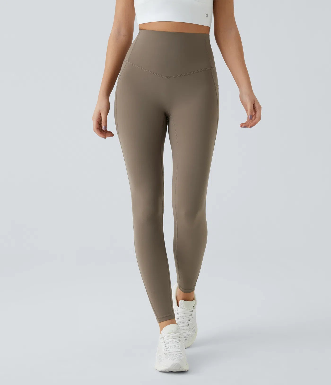 FEMORA UltraSculpt high waisted tummy control leggings in brown
