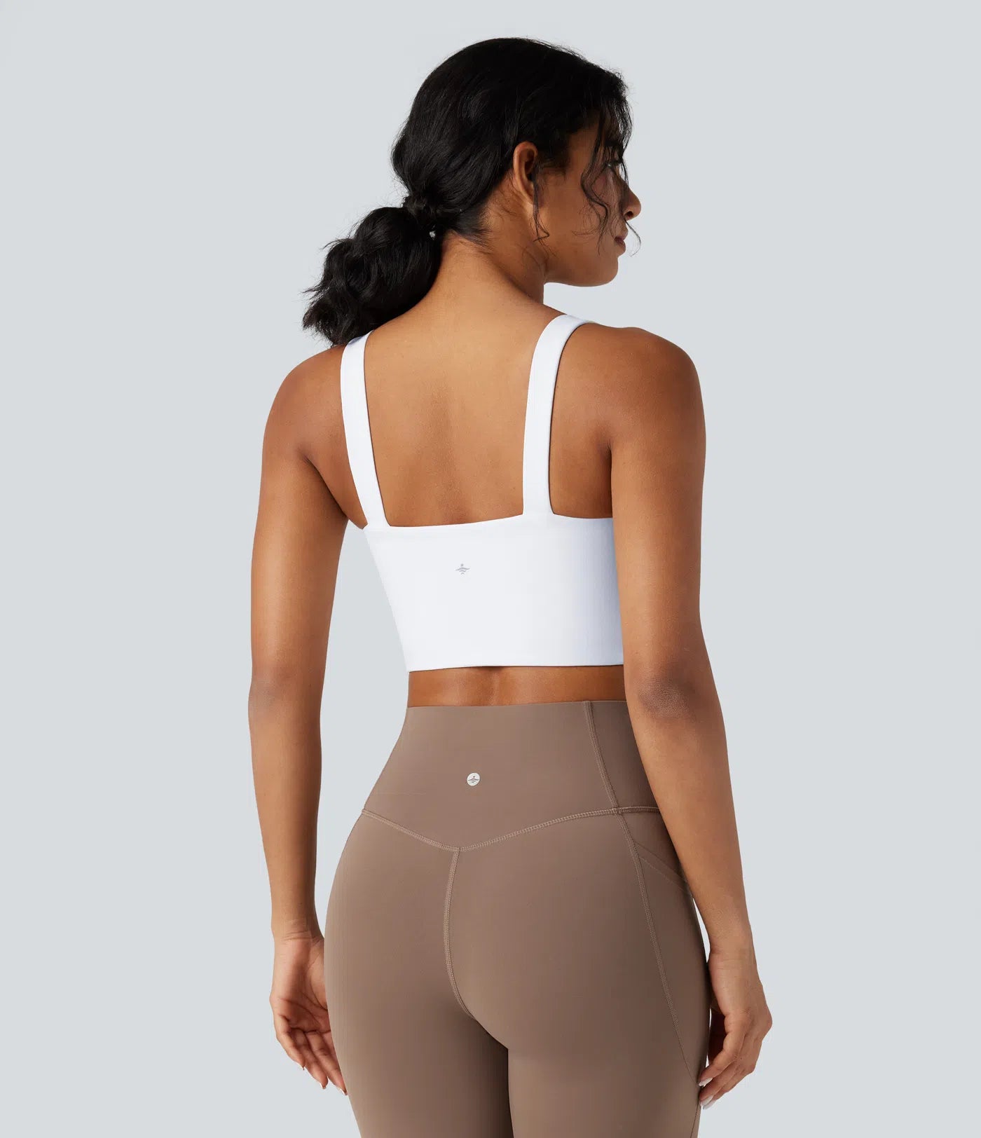 Light Support Molded Cups Push-Up Yoga Sports Bra