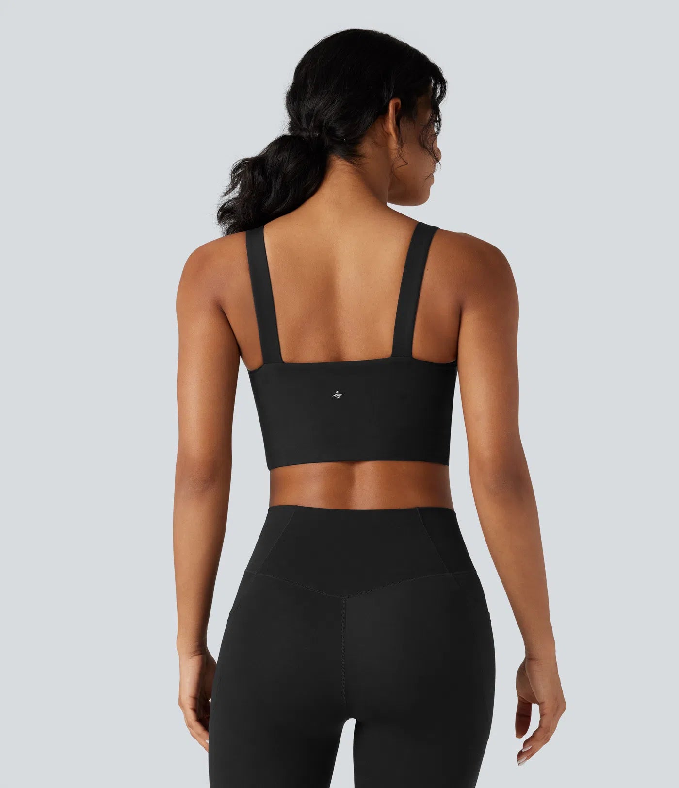 Light Support Molded Cups Push-Up Yoga Sports Bra